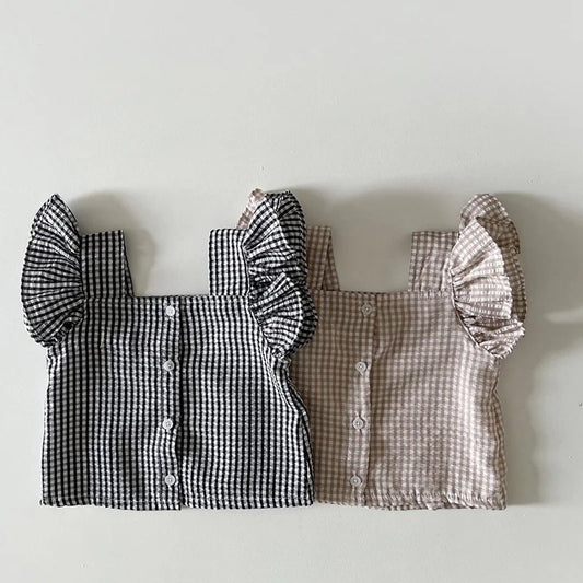 MILANCEL 2026 Summer Baby Clothing Set Toddler Ruffle Tee and Shorts 2Pcs Girls Suits Ruffle Tee Set