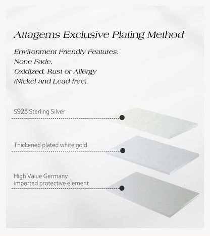 ATTAGEMS New Trends Moissanite Eternal Rings for Women S925 Sterling Silver D VVS1 Diamond Elegant Engagement Bands Fine Jewelry