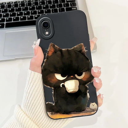 For iPhone X XR XS SE 2020 Case iPhoneX Liquid Soft Silicone Case For iPhone x s XR Back Cover For iphone se 2020 Phone Bumper