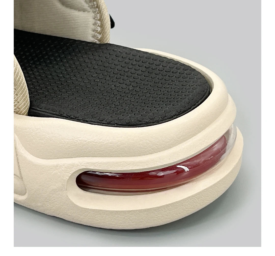 Air Cushion Slippers Summer Men Sandals Thick Sole Beach Slippers Flats Cloud Slides Sports Slippers Outdoor Man Sneaker Shoes