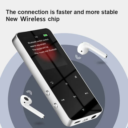 Mini 1.8 inch Metal Touch MP3 MP4 Music Player Bluetooth 5.0 Hifi Player Walkman Radio Video Play with 8/32GB Card E-book