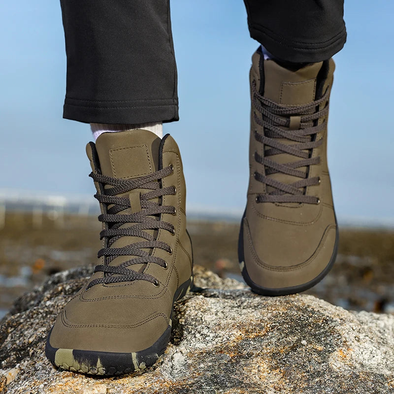 VENOCON Adult Barefoot Combat Sneakers Winter Man Men's Wide Toe Nose Walking Hiking Trail Boots Shoes Footwear For Women