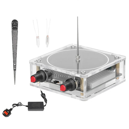Music Tesla Coil Bluetooth/AUX Dual Mode Music Box Artificial Lightning Touchable Audio Input Bluetooth Science Experiments