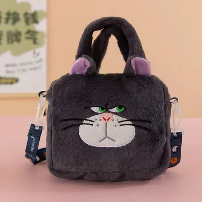 Anime Sanrio Kuromi Capybara Handbag My Melody Cinnamoroll Plush Cosmetic Bag Hello Kitty Travel Storage Bag Women Toy Gifts