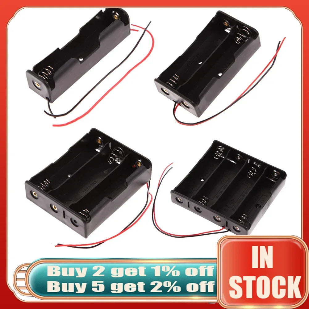 ALLOYSEED 18650 Power Bank Case 1X 2X 3X 4X 18650 Battery Holder Storage Box 1 2 3 4 Slot 18650 Rechargeable Batteries Container