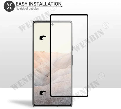 3 Pcs Tempered Glass For Google Pixel 10 9 8 7 6 Pro XL 7A 5A 3 XL Curved Full Cover Screen Protector
