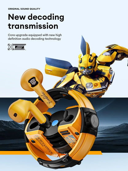 100% Original TRANSFORMERS TF-T23 TWS Bluetooth 5.4 Gaming Earphones Headphones Music Dual Mode Earbuds Choice High Quality