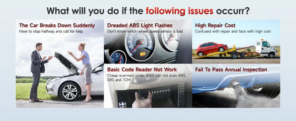 FOXWELL NT604 Elite OBD2 Auto Scanner ABS SRS Engine Transmission Code Reader OBD 2 Live Data Car Diagnostic Tool Free Update