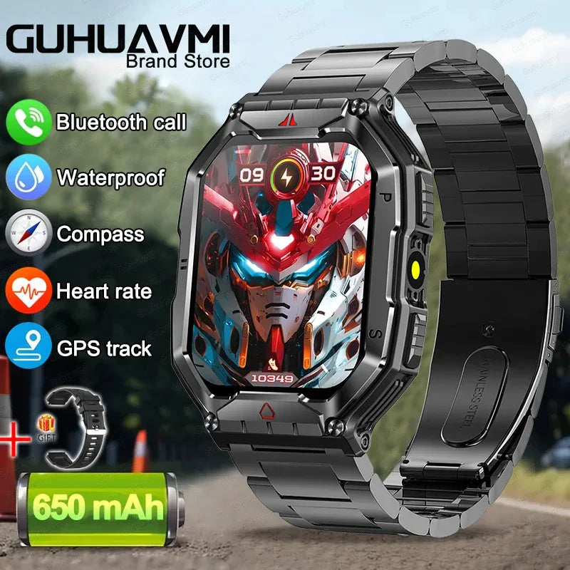 2025 New Men's Smart Watch 360 * 360 HD Touch Screen Sports Waterproof Smartwatch Health Monitoring Bluetooth Call Smart Watches