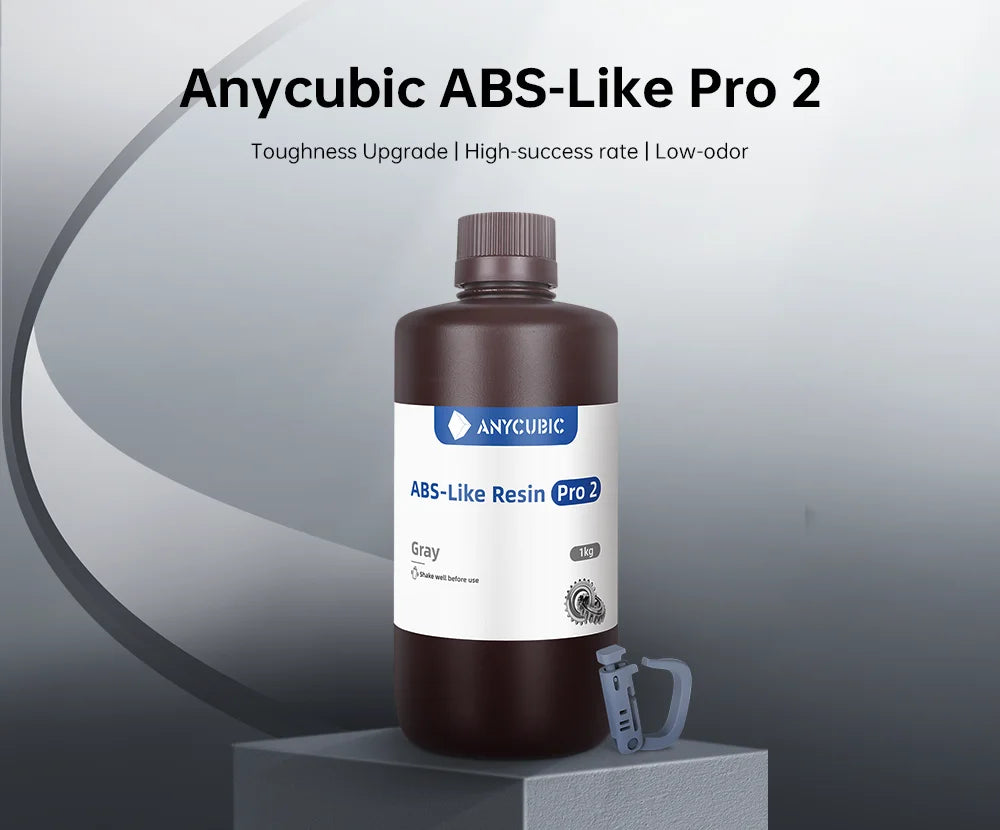 Newest Anycubic 20kg ABS-Like+ Resin Pro 2 Rapid UV Curing 405nm Standard Photopolymer Resin ABS 3D Resin High Precision for LCD
