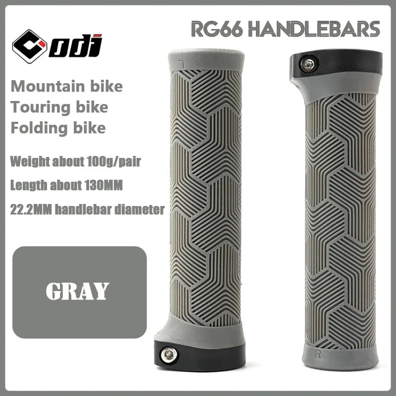 ODI Rubber Bicycle Grips 22mm Set Ergonomic MTB Handlebar Grips for Dirt Pit BMX And Mountain Bike in Purple Brown Pink Black