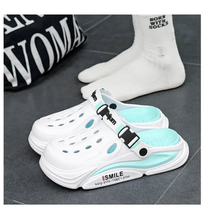 Male Sandals Casual Shoes Outdoor Beach Sandals Women Soft Clogs Garden Bottom Indoor Summer Flip Flops Men Massage Slippers