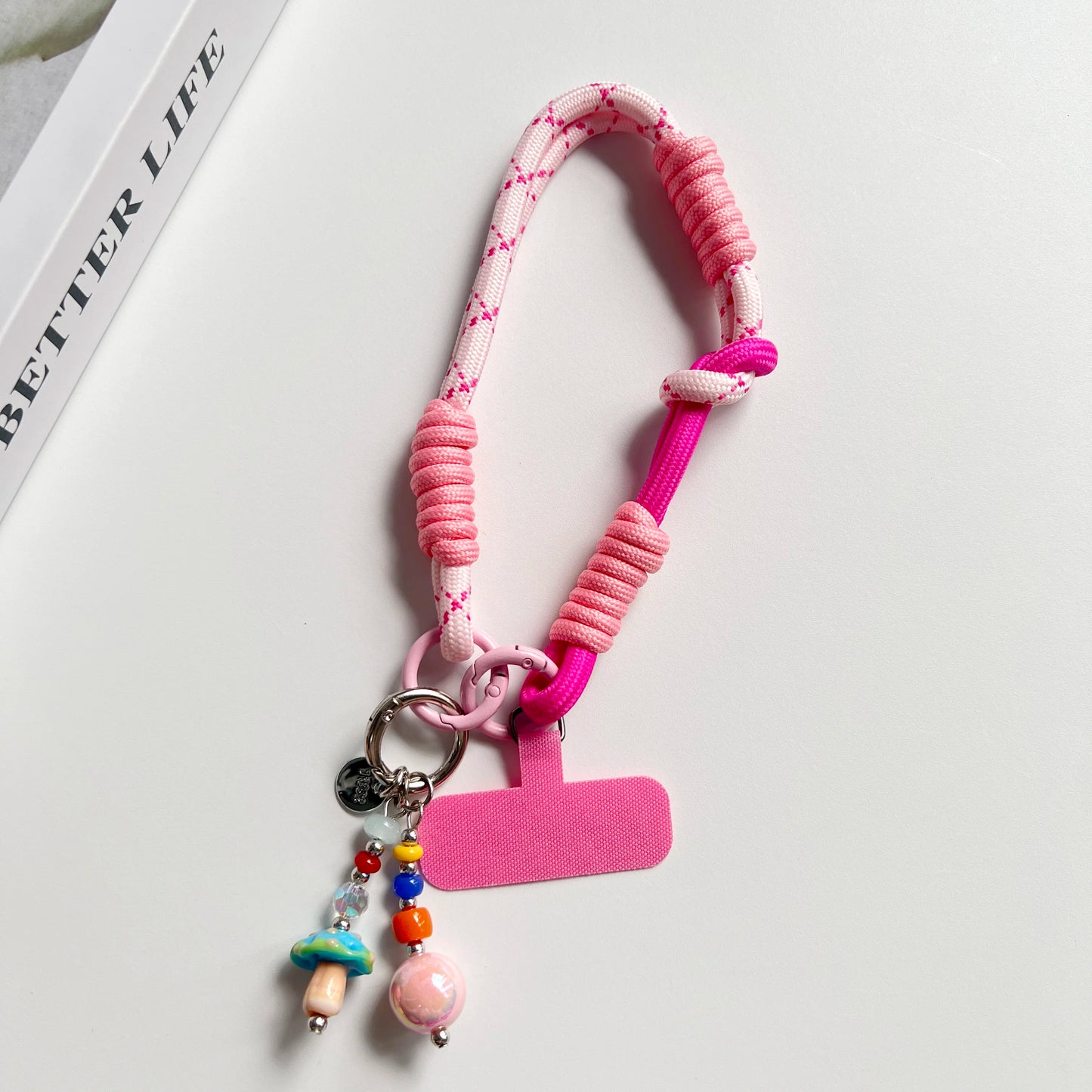 Wrist, Thumb, Mobile Phone Hanging Rope Dual Purpose Adjustable Short Braided Rope Strong and Durable for Men and Women