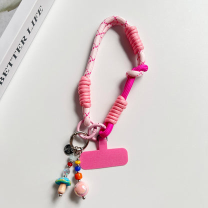 Wrist, Thumb, Mobile Phone Hanging Rope Dual Purpose Adjustable Short Braided Rope Strong and Durable for Men and Women