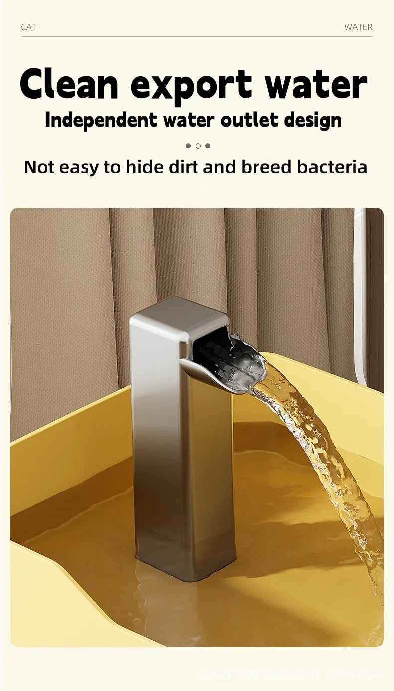Cat Water Fountain Auto Filter USB Pet Drinking Dispenser Live Water Circulation Quiet Automatic Fountain for Cats and Small Pet