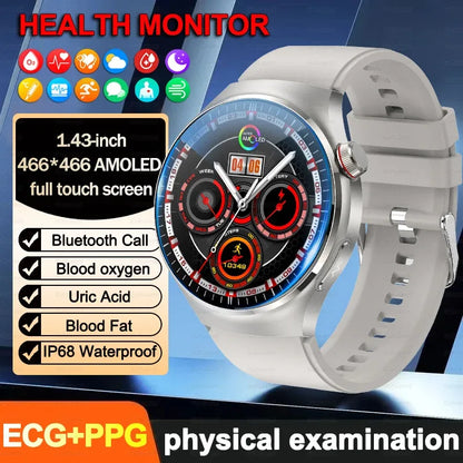 2026New For Man Smartwatches Outdoor Sport Smart Watch Men 1.43“ HD AMOLED Screen ECG physical examination BT5.0 Call smartwatc