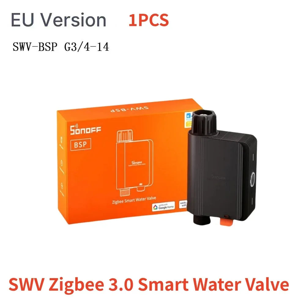 SONOFF SWV SONOFF Water Valve SWV-BSP Faucet Smart Irrigation Controller Systerm Timer App Voice Control Via Alexa Google