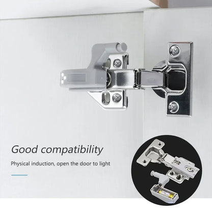 Universal LED Inner Hinge Lamp Cabinet Induction Lights Wardrobe Cupboard Sensor Lights Bedroom Kitchen Closet Night Lamp