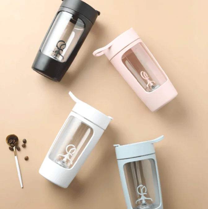 Portable Electric Shaker Bottle Protein Powder Fitness Shaker 650ML Automatic Mixing Tumbler Stirring Mug Sports Water Bottle