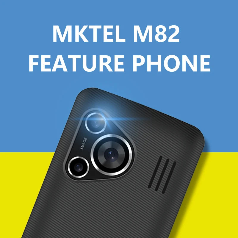 MKTEL M82 Feature Phone Large Keypad 2.8" Dual SIM 1800mAh Bluetooth MP3 Camera Mini Phone