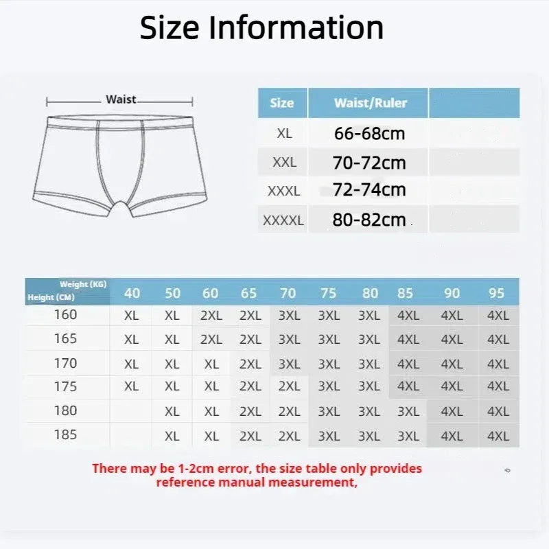 6Pcs Men's Sexy Underwear Boxers Mens Short Soft Comfortable Breathable Fashion Antibacterial Trunks Fitness Running Man Shorts