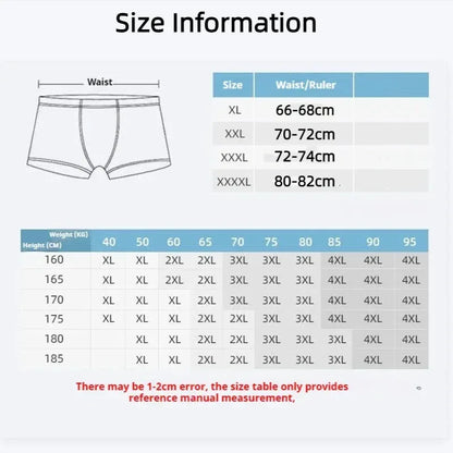 6Pcs Men's Sexy Underwear Boxers Mens Short Soft Comfortable Breathable Fashion Antibacterial Trunks Fitness Running Man Shorts