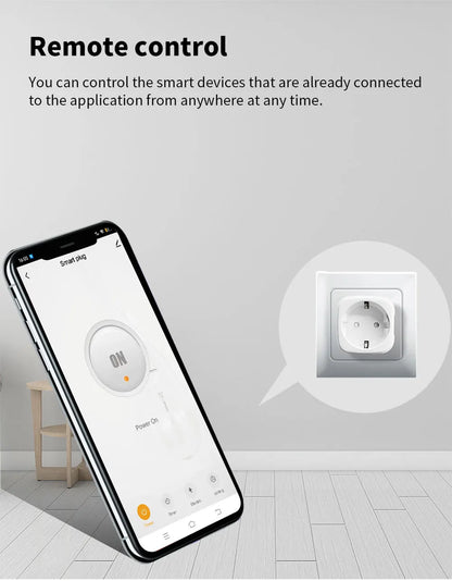16A/20A Zigbee 3.0 Smart Plug EU Socket With Countdown Timing Voice Control Support Alexa Google Home Yandex Alice