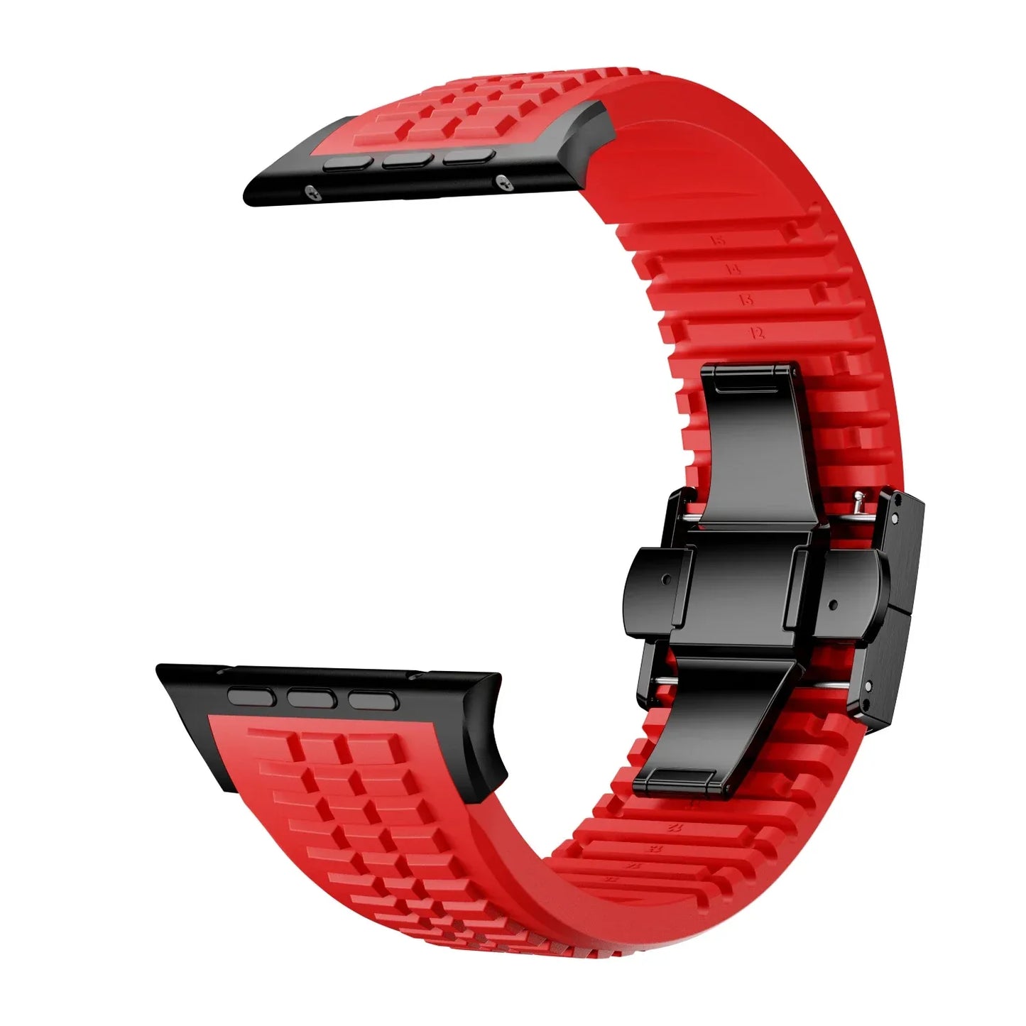 Silicone Band for Apple Watch Ultra 3/2 49mm Strap Men Sport Bracelet for Iwatch 11 10 9 8 7 6 5 Se 46mm 45mm 44mm  Watchband