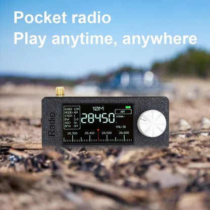 SI4732 0.5-108mhz Portable Radio 1.9inch IPS Screen Pocket Mini Radio LSB USB AM FM FM/AM Radio HF SW MW VHF Radio