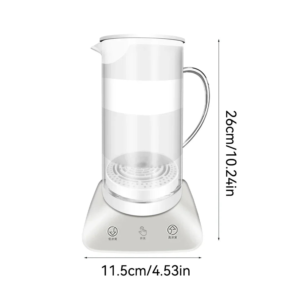 1Pc 1.1L Hydrogen Enriched Water Bottle Large Capacity Electrolyzed Hydrogen Water Bottle Generator For Home Office AC 110-240V