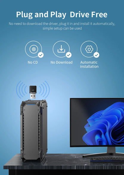 COMFAST WiFi 6 Wi-Fi Adapter Mini AX600 Network Card USB WIFI Dongle 2.4GHz Cle Wi-Fi Lan Adapter Driver Free 600M WIFI Receiver