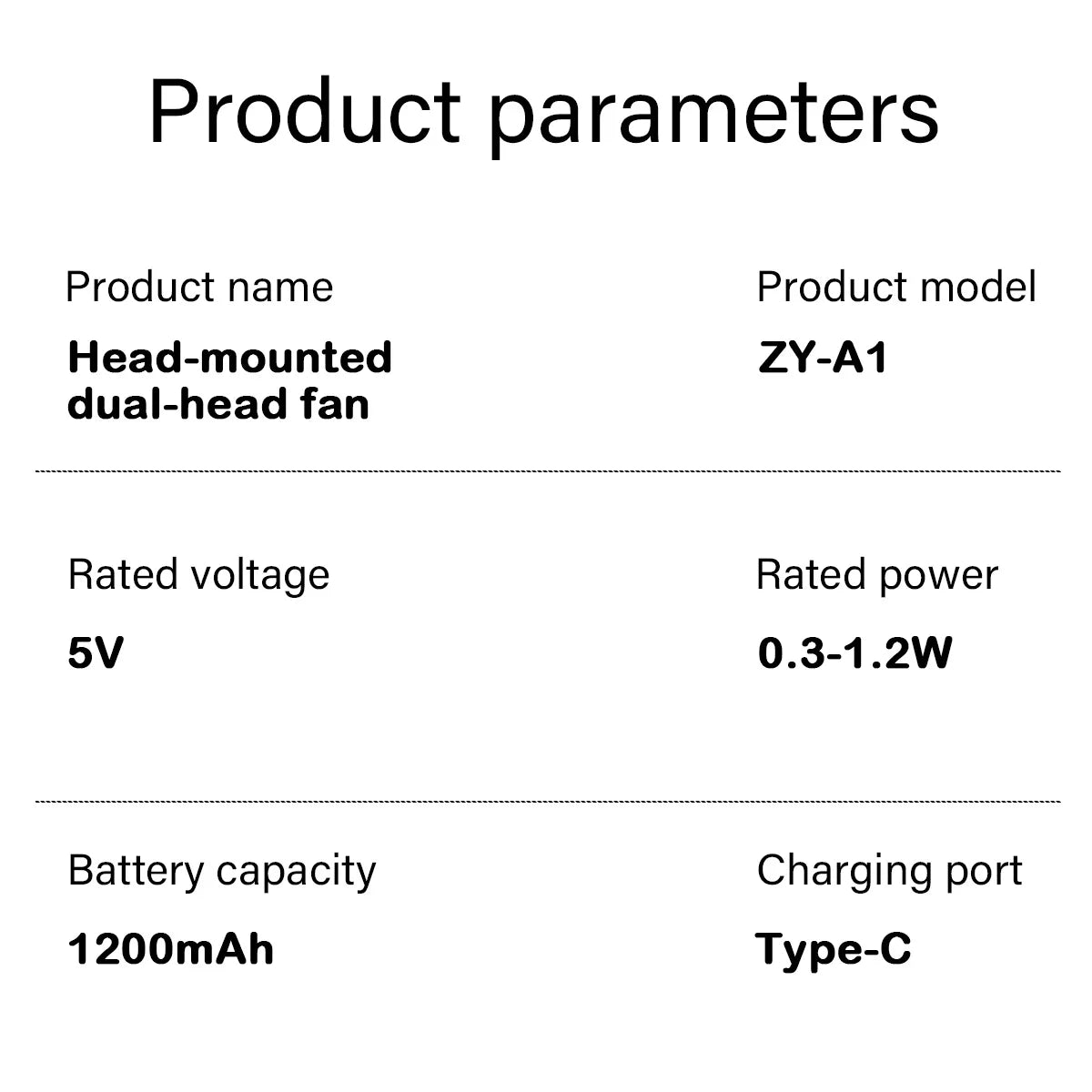 USB Rechargeable Mini Sports 3-Speed Adjustable Neck Dual Fan Home OfficeOutdoor Travel Portable Hanging Neck Fan