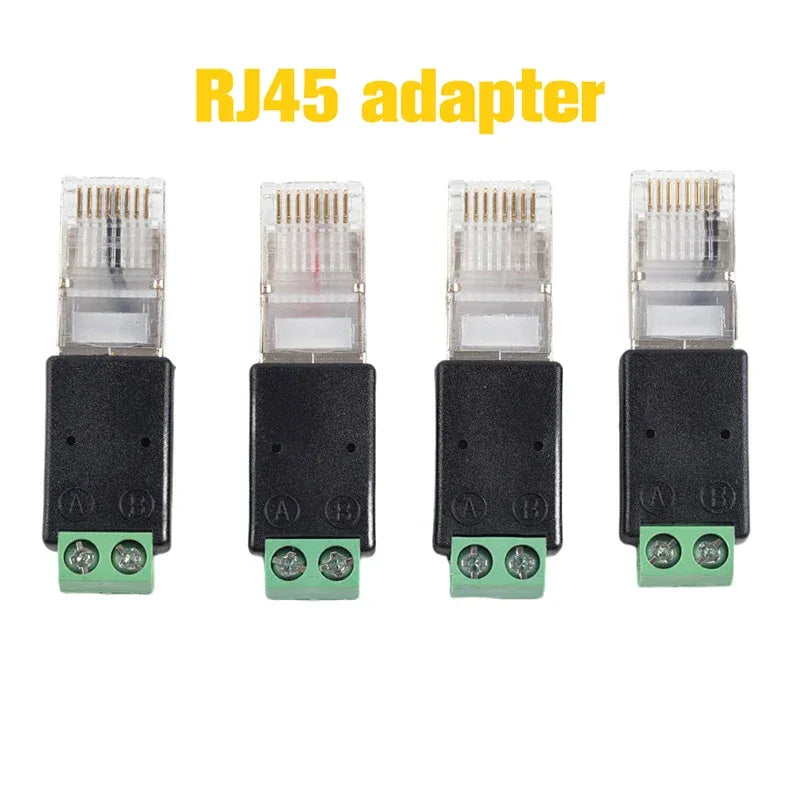 RJ45 to RS485 Converter RJ45 Terminal Adapter RJ45 to RS485 Adapter Crystal Head to Terminal