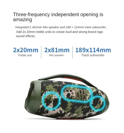 JBL Boombox3 Portable Bluetooth Speaker Subwoofer Outdoor Speaker IP67 Dust Waterproof Hifi Sound High Quality Desktop Audio