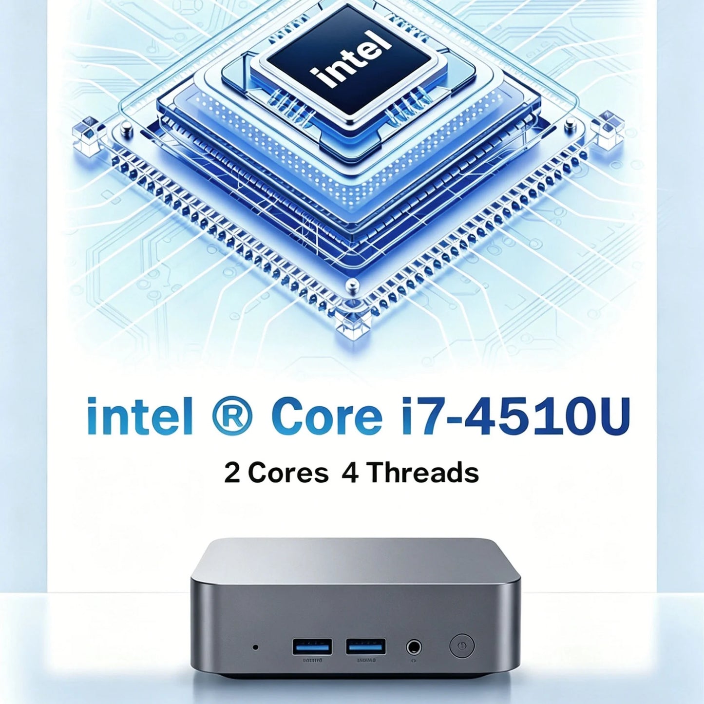 2026 Mini PC Windows 11 Pro Intel Core i7-4510U Minipc Computer 16GB RAM 1TB 2TB SSD WiFi6 USB Portable Mini Desktop PC Office