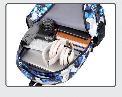 Camouflage printed school backpacks for teenage boys and girls Men's large capacity backpack computer bag student schoo bags