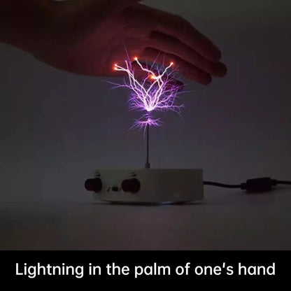 AC110-220V Input Dual Mode Music Tesla Coil Palm Tesla Coil High Frequency Voltage Pulse arc Generator  Artificial Lightning