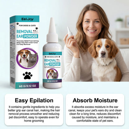 Pet Ear Cleaning Powder for Dogs and Cats Professional Ear Hair Plucking Powder Relieve Itching Keep Dry Pet Ear Care Supplies