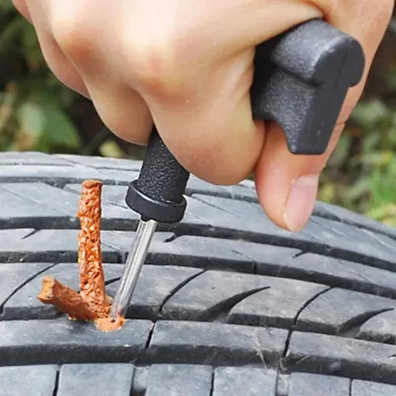 Automotive Emergency Rescue Kit Tyre Repair Kit Puncture Repair Kit, Anti-Puncture Kit Motorcycle, Puncture Repair Tool with Bag