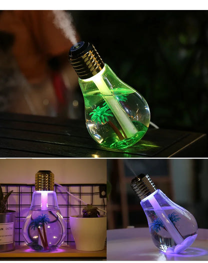 New Small Bulb Humidifier Bedroom Ultra Large Mist Desktop Air Humidifier