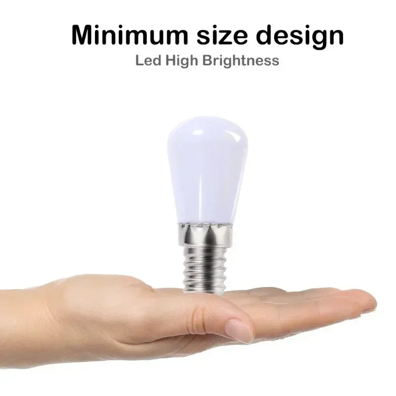 LED Refrigerator Lamp E12 Light Bulb 220V LED Refrigerator Lamp Screw Bulb for Refrigerator Display Cabinet Home Lighting