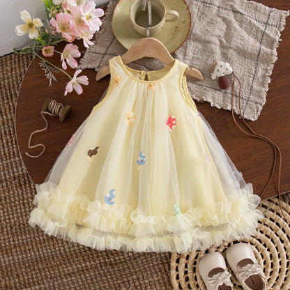 Summer New Baby Girl Princess Dress Sweet Chiffon Children'S Clothing (9 Months -4 Years Old)