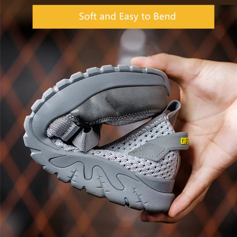 Breathable Summer safety shoes anti-puncture safety work sneakers plastic toe safety shoes 6kv insulated electrician work shoe
