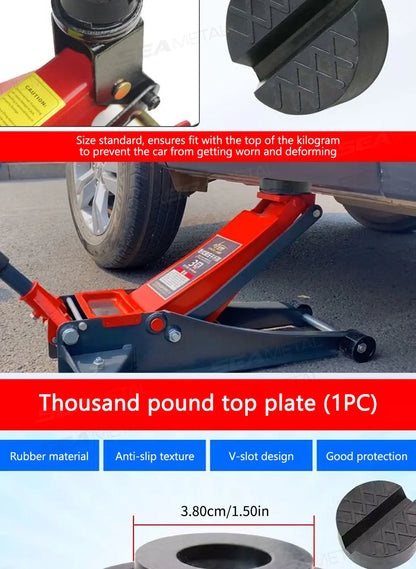 SEAMETAL 3 Sizes Universal Rubber Jack Pad Support Pinch Weld Slotted Floor Frame Rail Adapter Car Removal Repair Tool