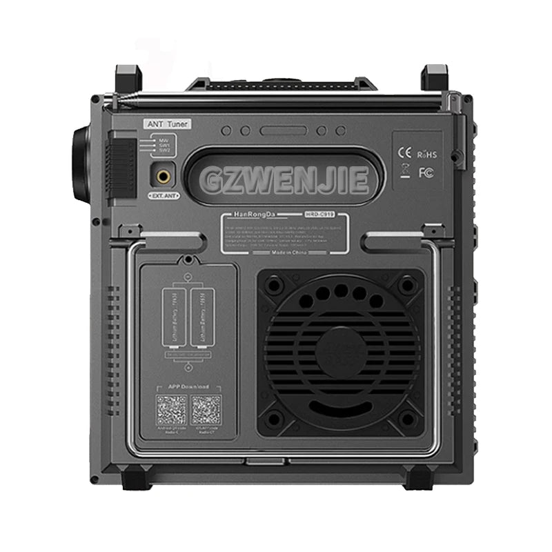 HRD-C919 AIR FM MW SW Shortwave VHF UHF WB Multi-band Radio Portable Aviation Band Radio Receiver 5000ma Battery