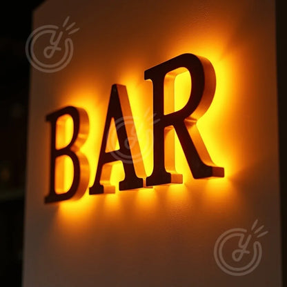 Custom Made LED 3D Sign Metal Backlit Letters for Outdoor Business Storefront Waterproof Advertising Display
