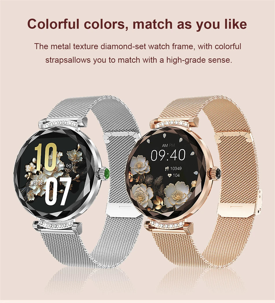 LIGE Fashion Ladies Smart Watch NX7 Pro AMOLED Screen Health Monitoring BT Call Female Women Sport Fitness Tracker Smartwatch