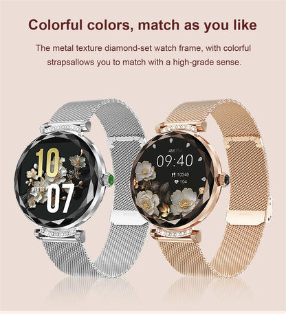 LIGE Fashion Ladies Smart Watch NX7 Pro AMOLED Screen Health Monitoring BT Call Female Women Sport Fitness Tracker Smartwatch