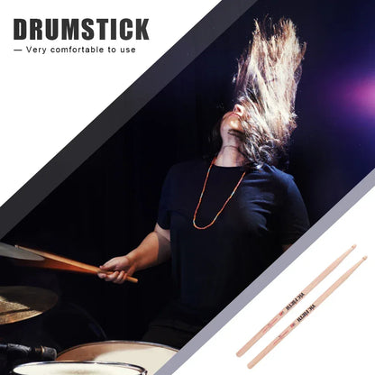 2-10PCS Drumsticks 5A/7A Drum Sticks Consistent Weight and Pitch Mallets American Hickory Drumstick for Acoustic/Electronic Drum