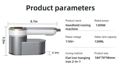 New Intelligent Steam Ironing Machine Portable Travel Steamers for Clothes LCD Diplay Screenc Mini Handheld Garment Iron Steamer